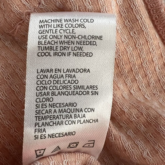 Weatherproof Vintage Hoodie Womens Small Pink Gingham Drawstring Long Sleeve Top - Picture 8 of 8